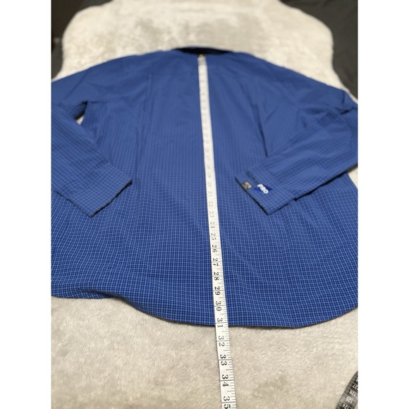 New Stone Creek Men's XL Blue Button Down UPF 4 Way‎ Stretch Shirt - Picture 5 of 10